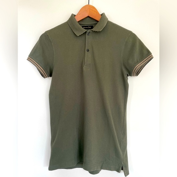🔥👕 Massimo Dutti Short-Sleeve Polo Shirt - Picture 2 of 7